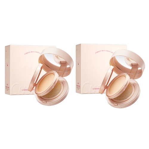 Women Double Layer Cushion Foundation Cosmetic 2 In 1 Air Cushion BB Cream 1Pcs - Picture 5 of 14