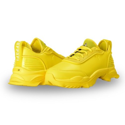 Puma X Scuderia Ferrari Nitefox Yellow Leather Sneakers Shoes US 12 UK 11 EU 46