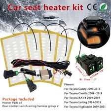 Car Seat Heater Kit Alloy Wire Fast Heating Pads For Toyota Leiling 2014-2018