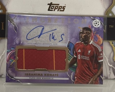 Topps Inception 2025-26 , Ibrahima Konate Patch Auto /25
