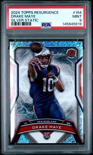 2024 TOPPS RESURGENCE SILVER STATIC #164 DRAKE MAYE ROOKIE RC PSA 9