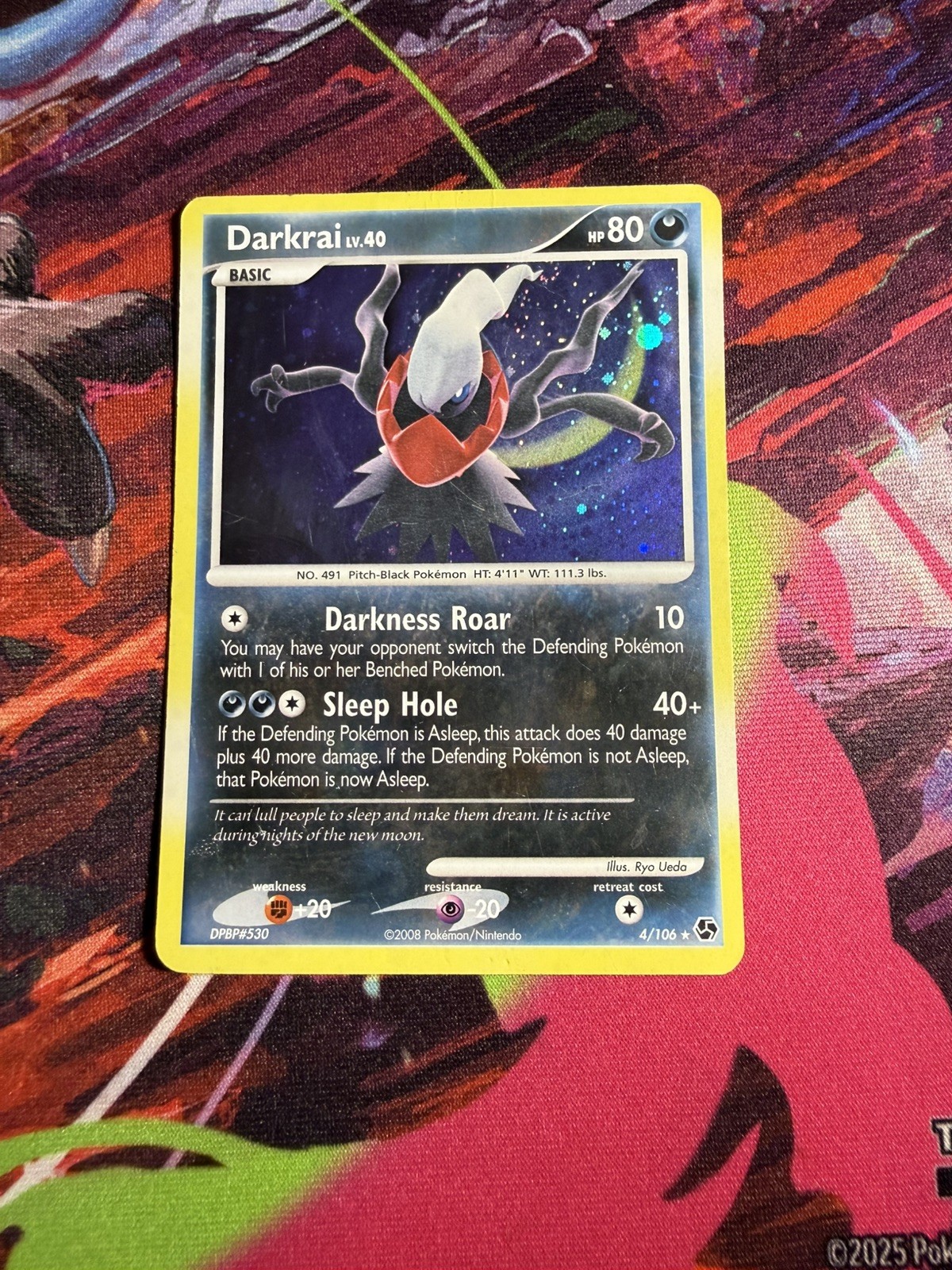Darkrai Holo 4/106 Great Encounters Pokemon Card Rare English 2008