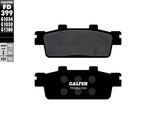 Original BremsklöTze Set Vorne & Hinten Galfer FüR Peugeot LXR 125-image