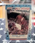 MICHAEL JORDAN 1989 FLEER BASKETBALL ALL-STARS STICKER CARD #3 CHICAGO BULLS HOF