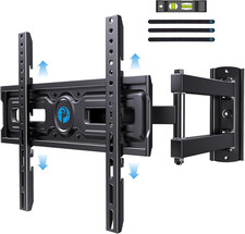 Full Motion TV Wall Mount for Most 26-60 Inch Flat  Curved Tvs up to 77 Lbs, Ad