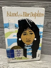 Island of the Blue Dolphins Scott O'Dell Hardcover Ex Library Book