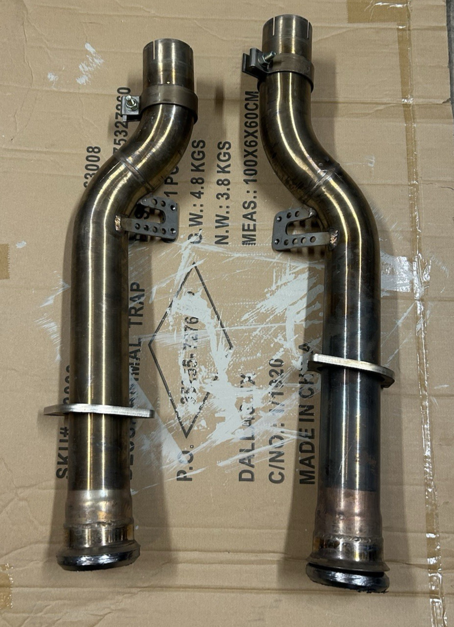Ferrari 599 GTB Muffler Exhaust Resonator Bypass Mid Pipe Tube