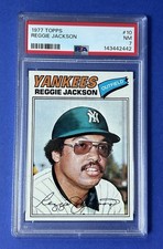 1977 Topps Reggie Jackson New York Yankees #10 PSA 7 NM