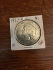 1927-D Peace Dollar $1 Uncirculated Denver Silver Coin 0.9 Fineness AU