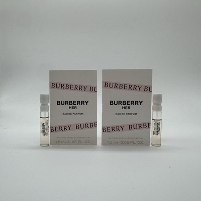 2 Burberry Her Eau De Parfum Samples 1.5ML Each