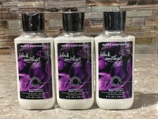 Bath  Body Works  BLACK AMETHYST  Lot of 3  Body Lotion  New  Sealed