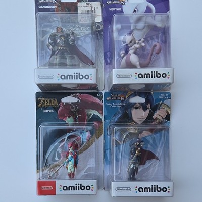 Nintendo amiibo 4-Figure Lot Ganondorf Mewtwo Lucina Mipha
