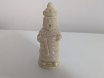 Vintage Anne Carlton Alice im Wunderland Schachfigur - White Queen Resin 8 cm