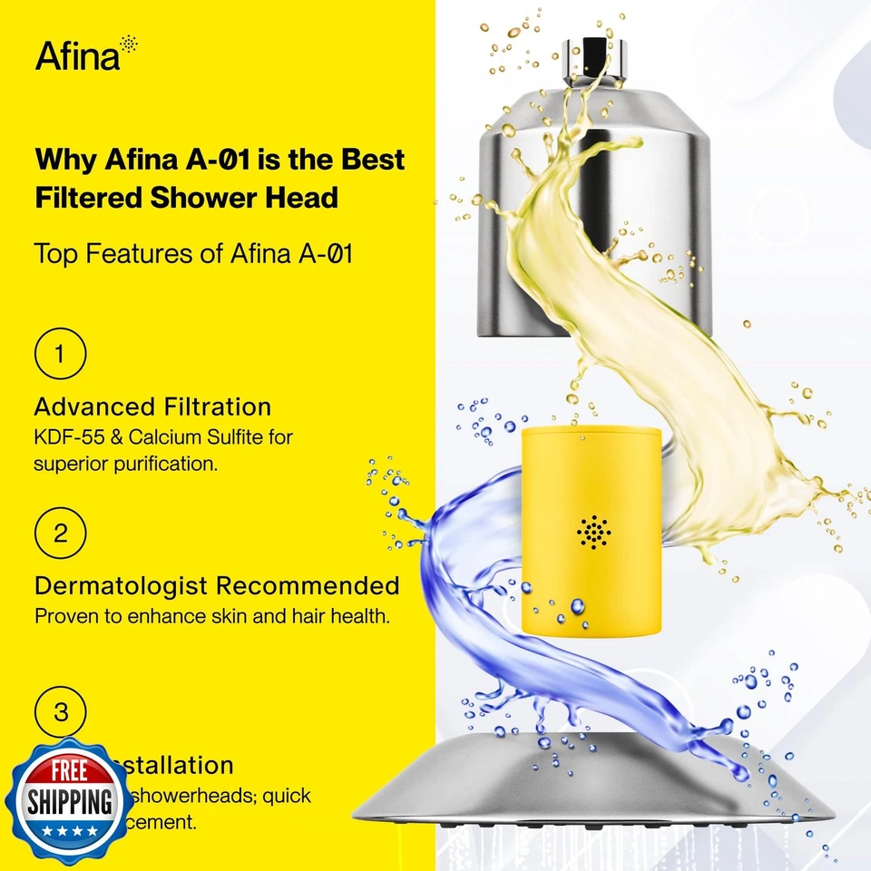 Filtro de repuesto Afina para cabezal de ducha y filtro de ducha filtrado Afina - Hi Foto 3 de 4