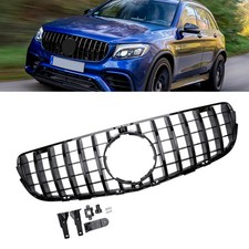 F&uuml;r Mercedes GLC X253 pre-facelift 2015-03/2019 GT Panamericana stil K&uuml;hlergrill