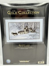 Dimensions The Gold Collection WINTER  S LACE Counted Cross Stitch 18x10 35009