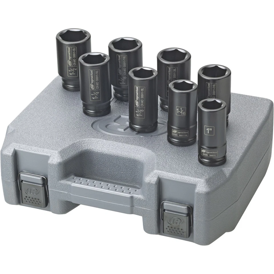Ingersoll Rand Impact Sockets, 8-Pc. Set, 3/4in. Drive, SAE, Deep, Model# SK6H8L - Image 2 of 4