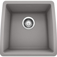 Blanco 440082 Performa Silgranit II Single-Bowl Sink Metallic Gray 