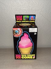 Schylling NeeDoh Nice Cream Cone Squishy Toy Stress Ball New - Pink