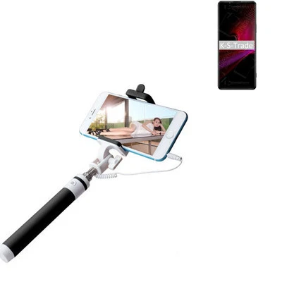 Pour Sony Xperia 1 III PERCHE SELFIE STICK BRAS TÉLÉSCOPIQUE MONOPIED - Photo 1/4