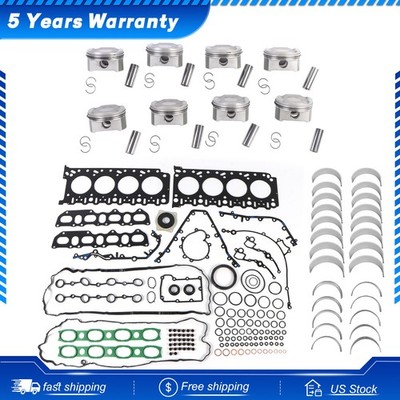 4.5T Engine Overhaul Rebuild Kit W/ Pistons Bearings  For Porsche Cayenne M48.00