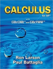CALCULUS FOR AP By Ron Larson & Paul Battaglia - Hardcover **Mint Condition**