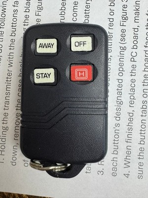 Honeywell 5804 Wireless Remote Key Fob CFS8DL5804 Ademco ADT Control Transmitter