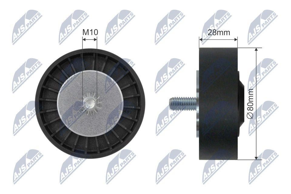 N.T.Y. RNK-BM-025.NTY Deflection/Guide Pulley, V-belt for BMW - Image 5