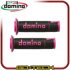 MANOPOLE DOMINO A450 MOTO SCOOTER STRADALI Nero Fucsia ON ROAD RACING Forate