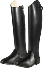 Pfiff Damen Stiefelschaft AF Chaps, Reitchaps, Reitsport Schwarz 48/32 cm
