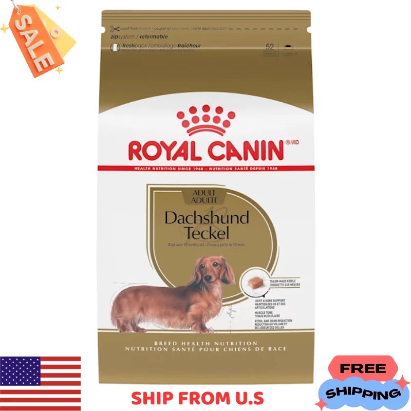 Royal Canin Breed Health Nutrition Dachshund Adult Dry Dog Food, 10 lbs.