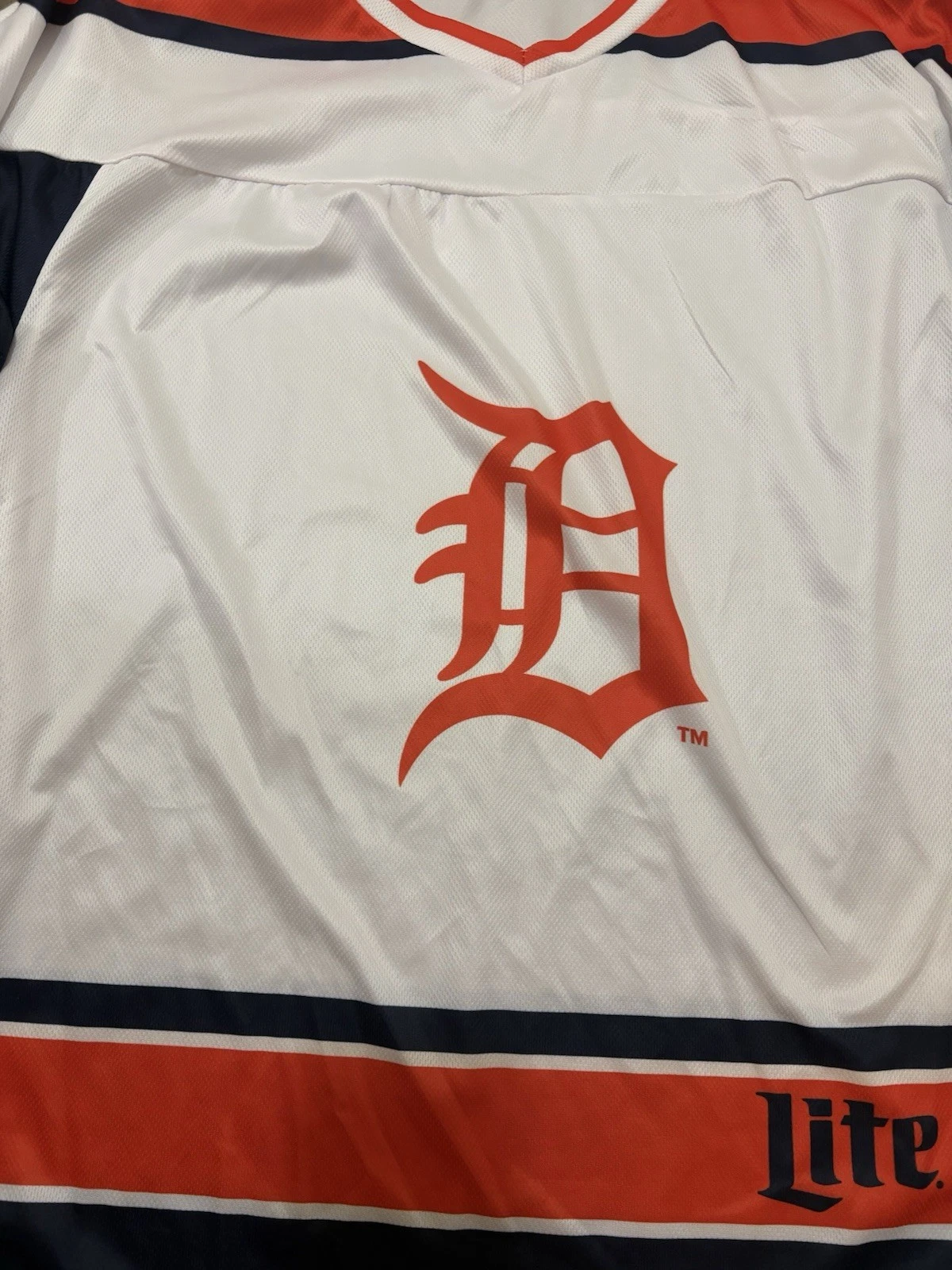 Detroit Tigers Hockey Jersey SGA 4/11/2026 Size Adult Large 2026 White - thumbnail 5