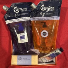 L'Occitane 2 Lavender Shea Butter Liquid Hand Body Bath 500ml Duo Refill soap