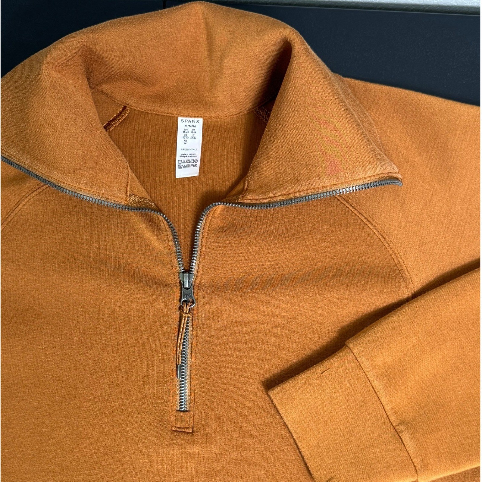 Spanx AirEssentials Half Zip Pullover Butterscotc… - image 3