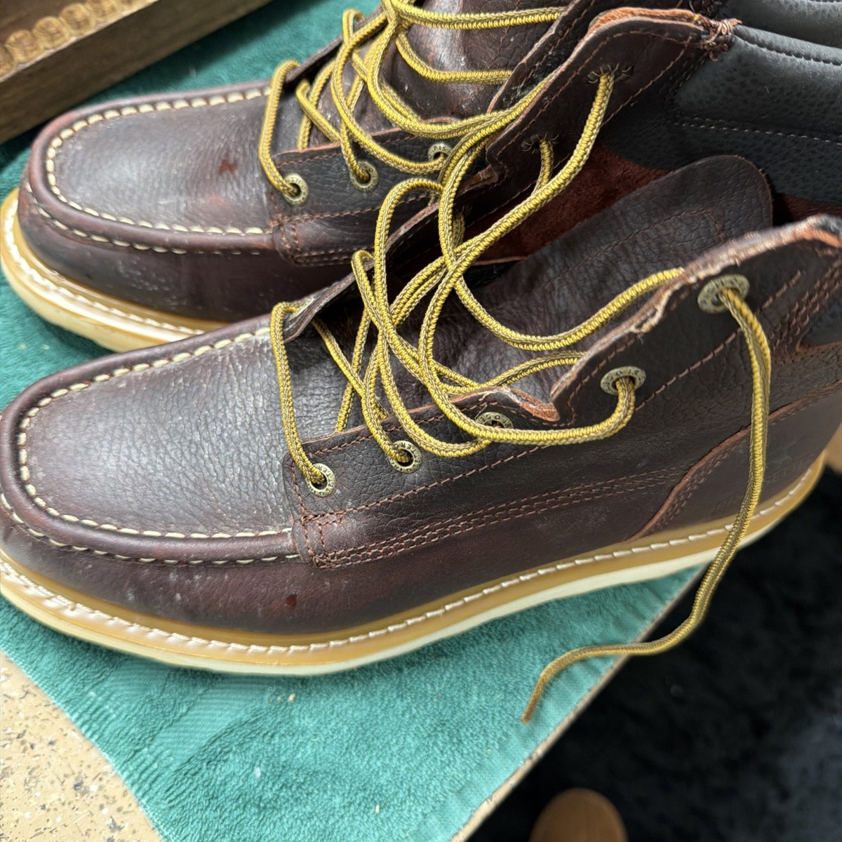 Irish Setter Ashby Men 6 Inch Soft Toe Brown Work Boot 