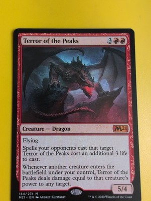 Terror of the Peaks. M21 Mythic Dragon Magic the Gathering Karte.