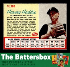 1962 Post #180 Harvey Haddix   NM/NM+ X3830895