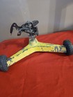 Vintage LR Nelson Metal Impulse Lawn Sprinkler Yard Irrigation Yellow With Wheel — photo 4