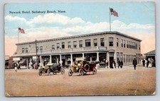 Newark Hotel Salisbury Beach MA Vintage Cars C.T. Photochrom Postcard