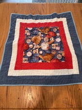 28x28 Baseball Themed Baby Quilt