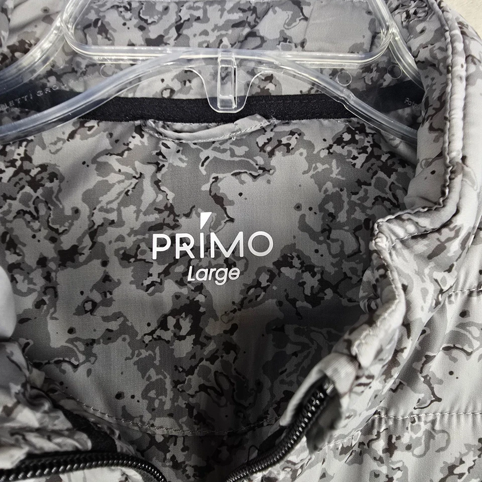 PRIMO Golf Mens Puffer hybrid Jacket Camo Print Full Zip Athletic Size Large - Image 4 of 4