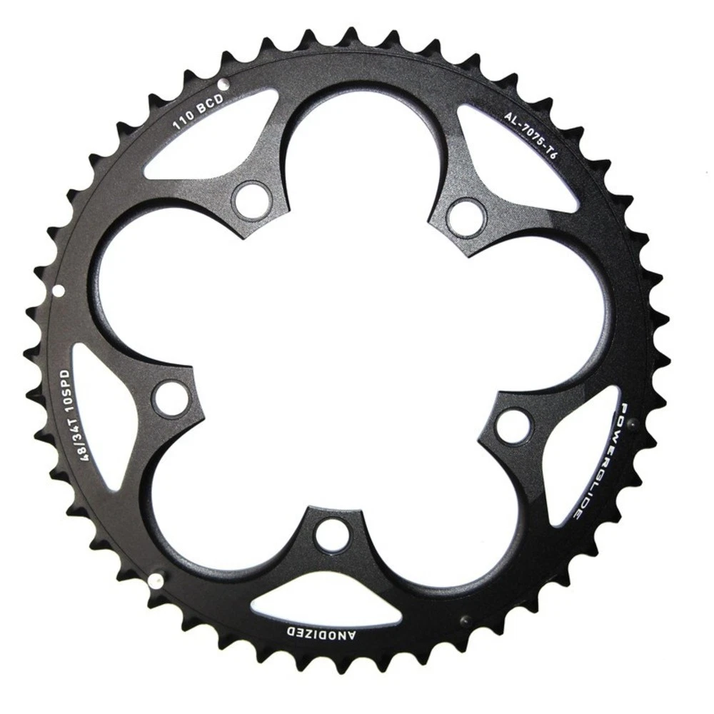 Truvativ 11.6215.197.090 Kettenblatt Road 48 Zähne, Alu, schwarz (1 Stück)