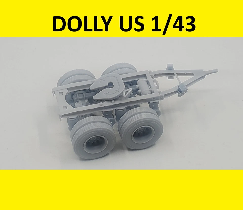 DOLLY 1/43 pour SEMI-REMORQUES AMERICAINS ALTAYA Résine 3D a Monter et a peindre - Photo 1/4