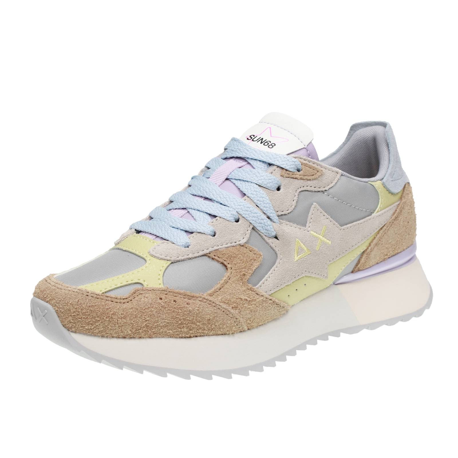 Sun 68 Stargirl Multicolor Grau - Größe 37 [22,9 cm] Damenschuhe Sneaker
