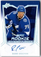 2021-22 Upper Deck SPx Rookie Signatures ROSS COLTON #SPXR-RC Lightning RC Auto