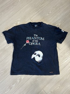 Vintage Single Stitch 1986 Phantom Of The Opera Black T Shirt Fits Size Medium