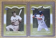 (2)2003 Donruss Duke Snider Dodgers Garrett Atkins Rockies MLB Card Lot /1500