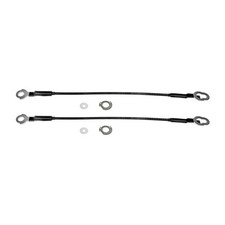 Rear Tailgate Cables Pair for Toyota Tundra 2007-2018 Black Metal 1/4" Wire