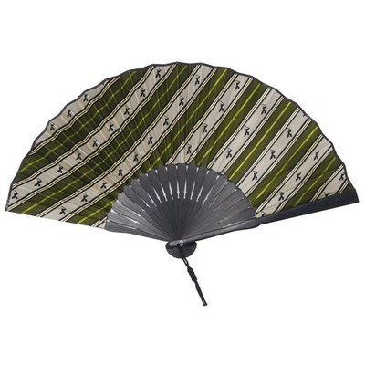 Fortuna Tokyo Kyoto Folding Fan 16. Samurai Ft-F16G Matcha_