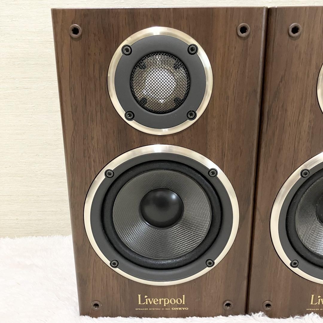 ONKYO D-150 Liverpool Speakers Pair Edge Refoamed Made in Japan